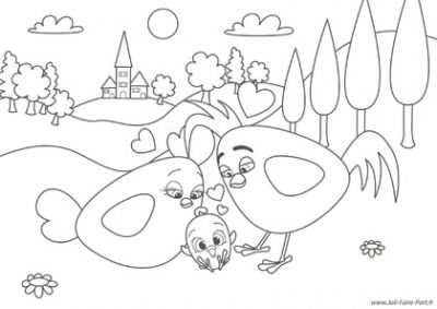 coloriage-famille