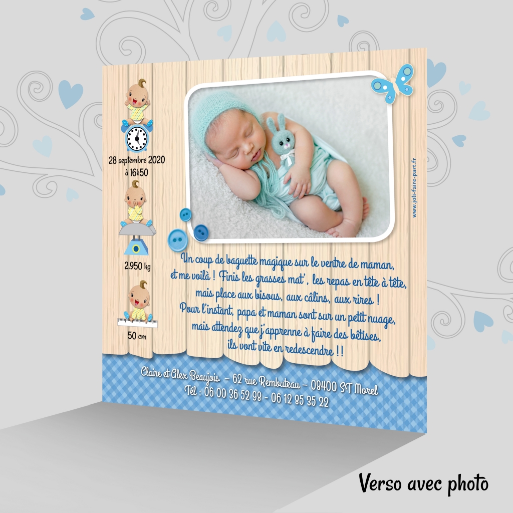 Album de bébé Me voilà ! (garçon)